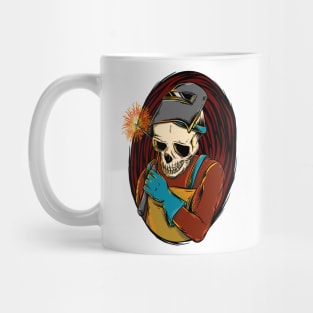 Welder Skull Art Mug